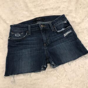 Medium wash Joe’s jean shorts